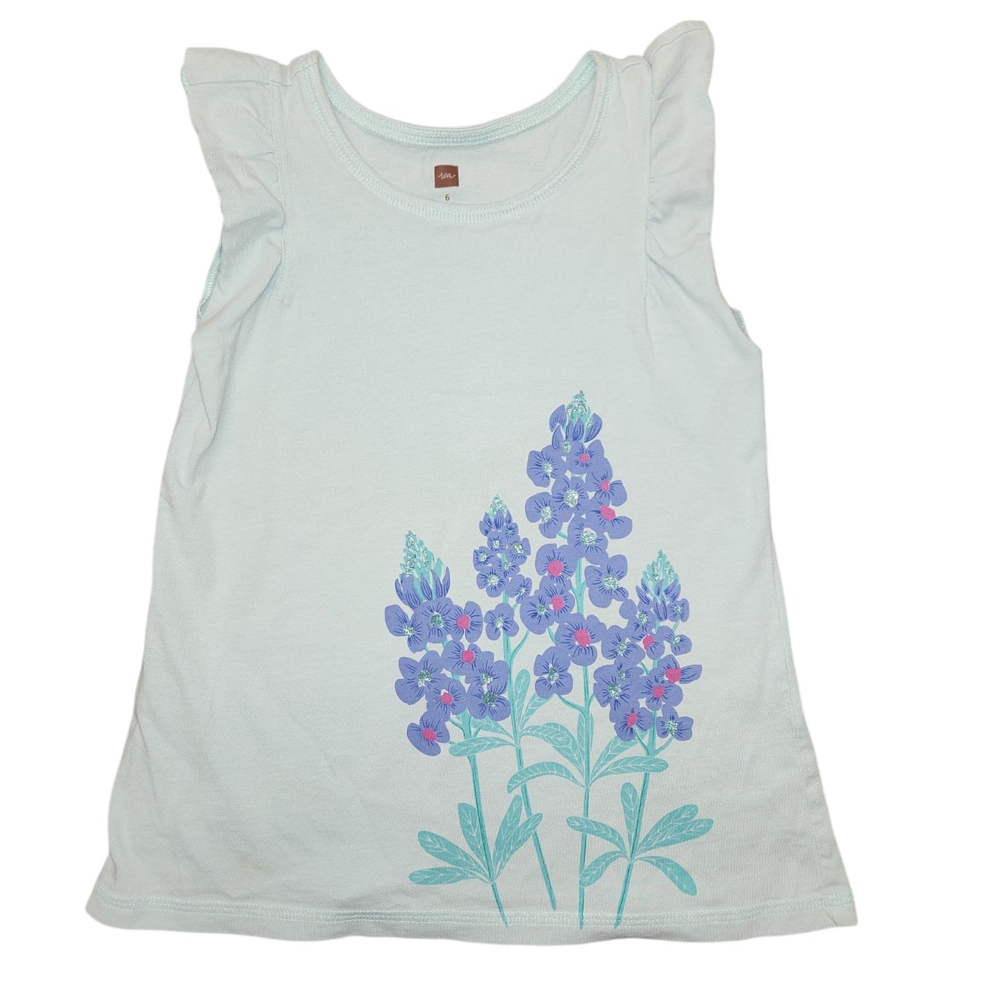 Tea Collection (A) Blue Youth Size 6 Girl's SSTopBasic