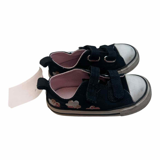 Converse All Star (B) Black Toddler Shoe Size 8 (Toddler) Girl's Casual Shoes