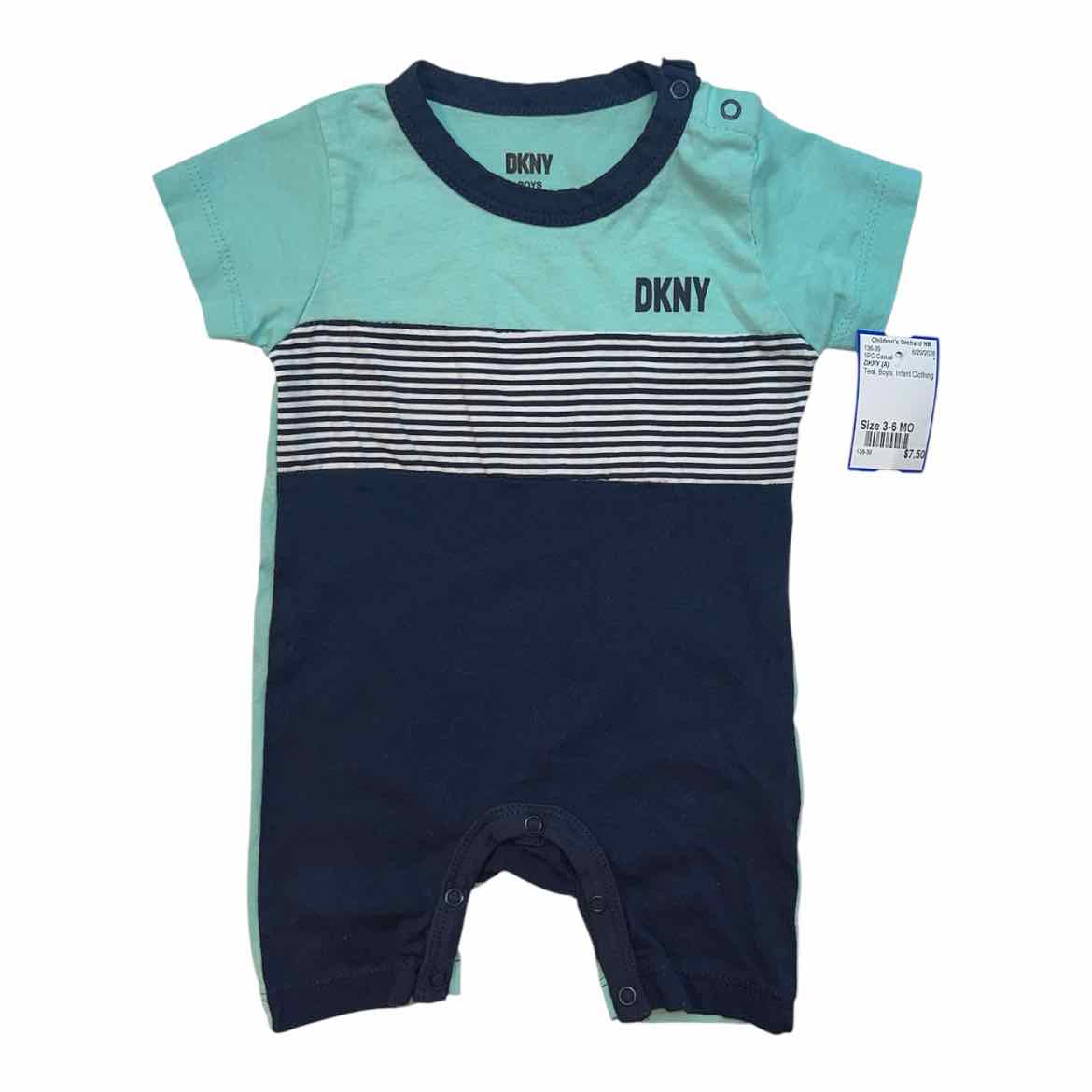 DKNY (A) Teal Infant Size 3-6 MO Boy's 1PC Casual