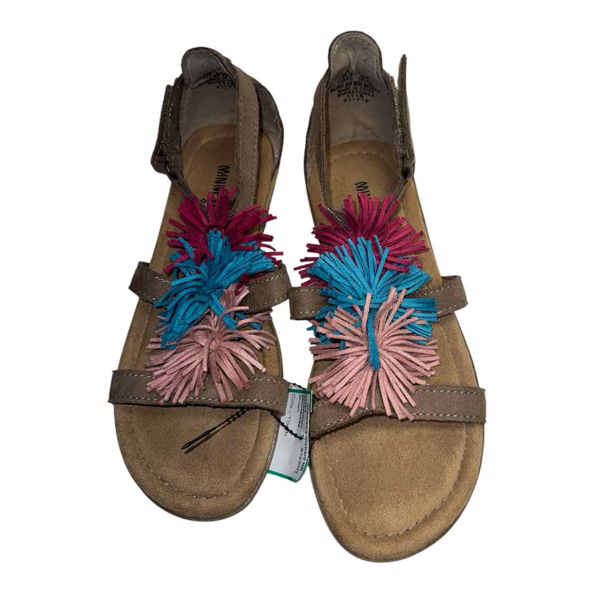 Minnetonka Brown Youth Shoe Size 2 (Youth) Girl's SandalsBasic