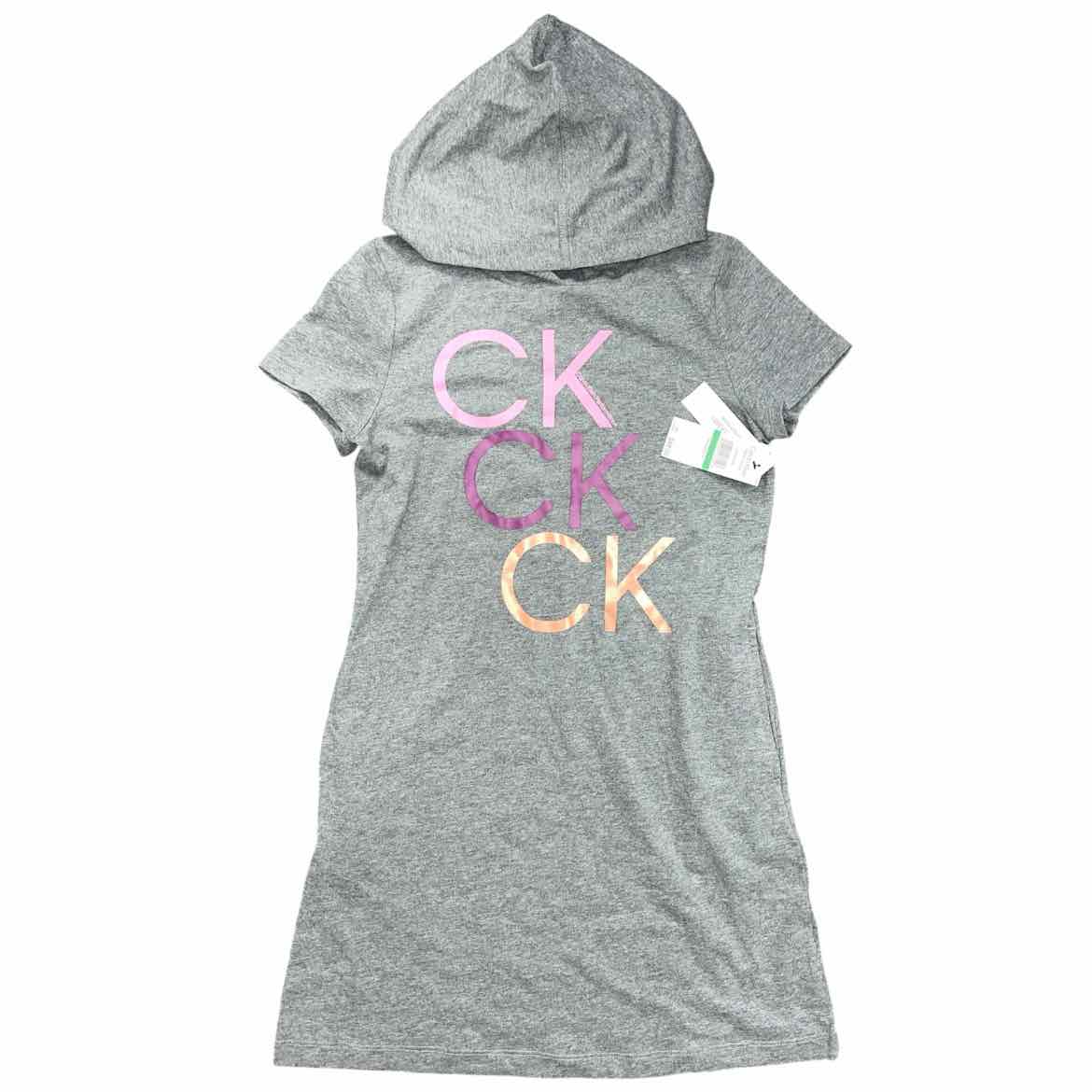 Calvin Klein (B) Grey Youth Size 12-14 Girl's CasualDress