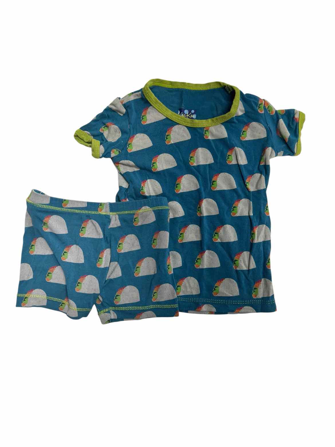 Kickee Pants (A) Teal Infant Size 12-18 MO Boy's 2PCSleepwear