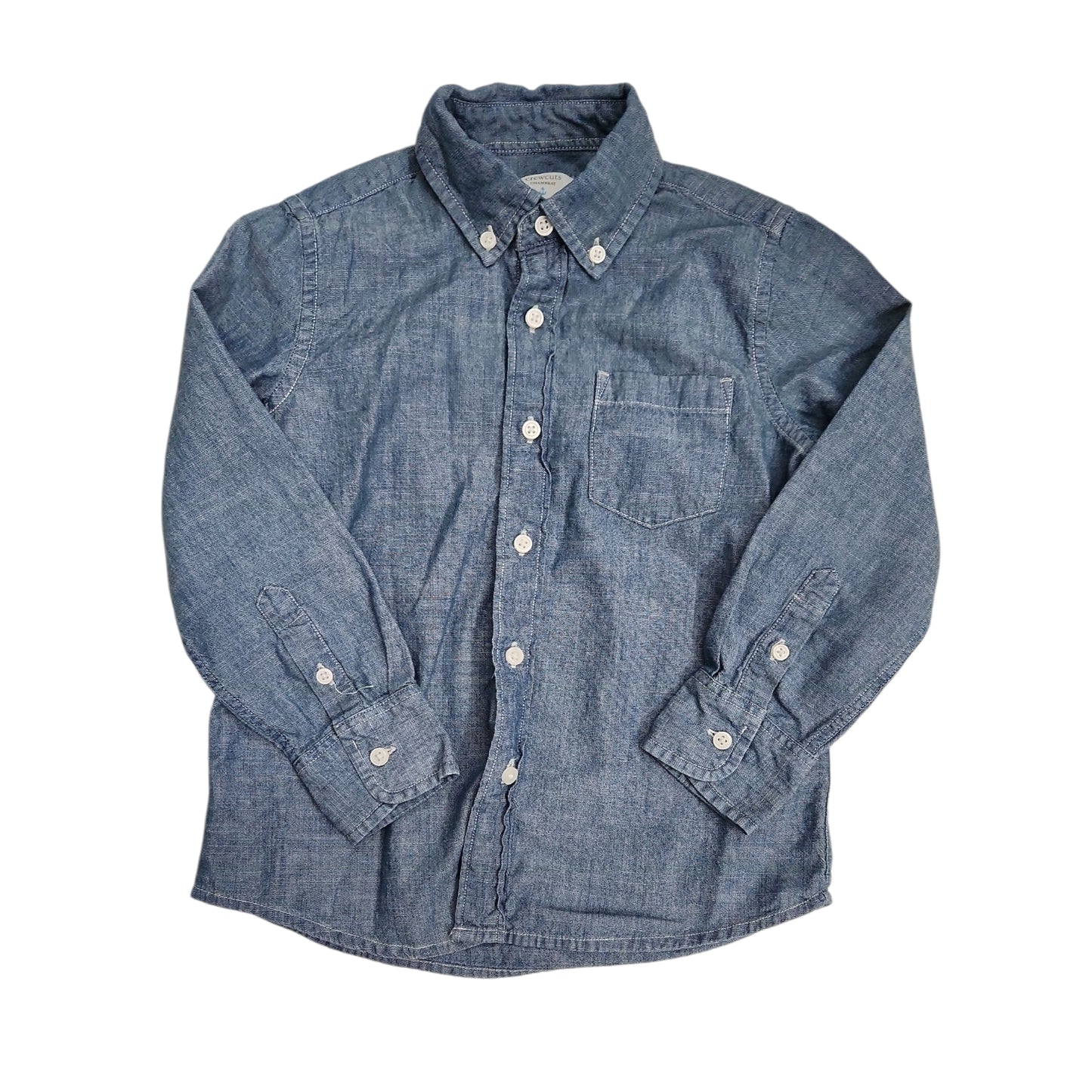 Crewcuts (B) Blue Toddler Size 4-5 ButtondownLS