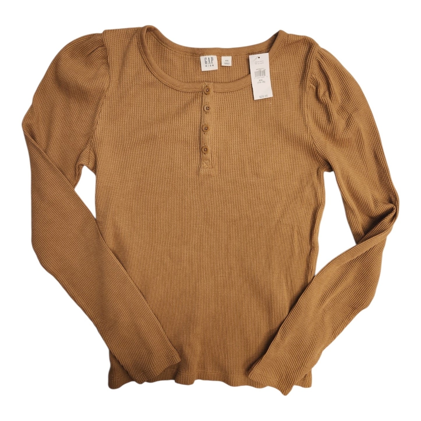 Gap (B) Brown Youth Size 14-16 Girl's LSTopBasic