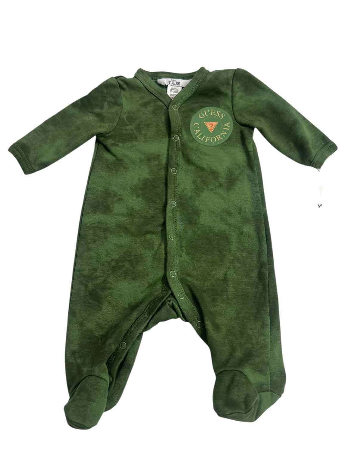 Guess (A) Green Newborn Size 0-3 MO 1PCSleepwear