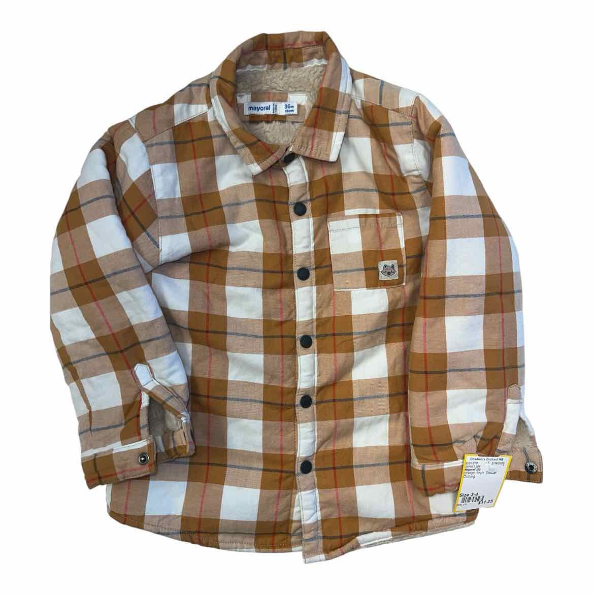 Mayoral (B) Orange Toddler Size 3-4 Boy's Jacket Light