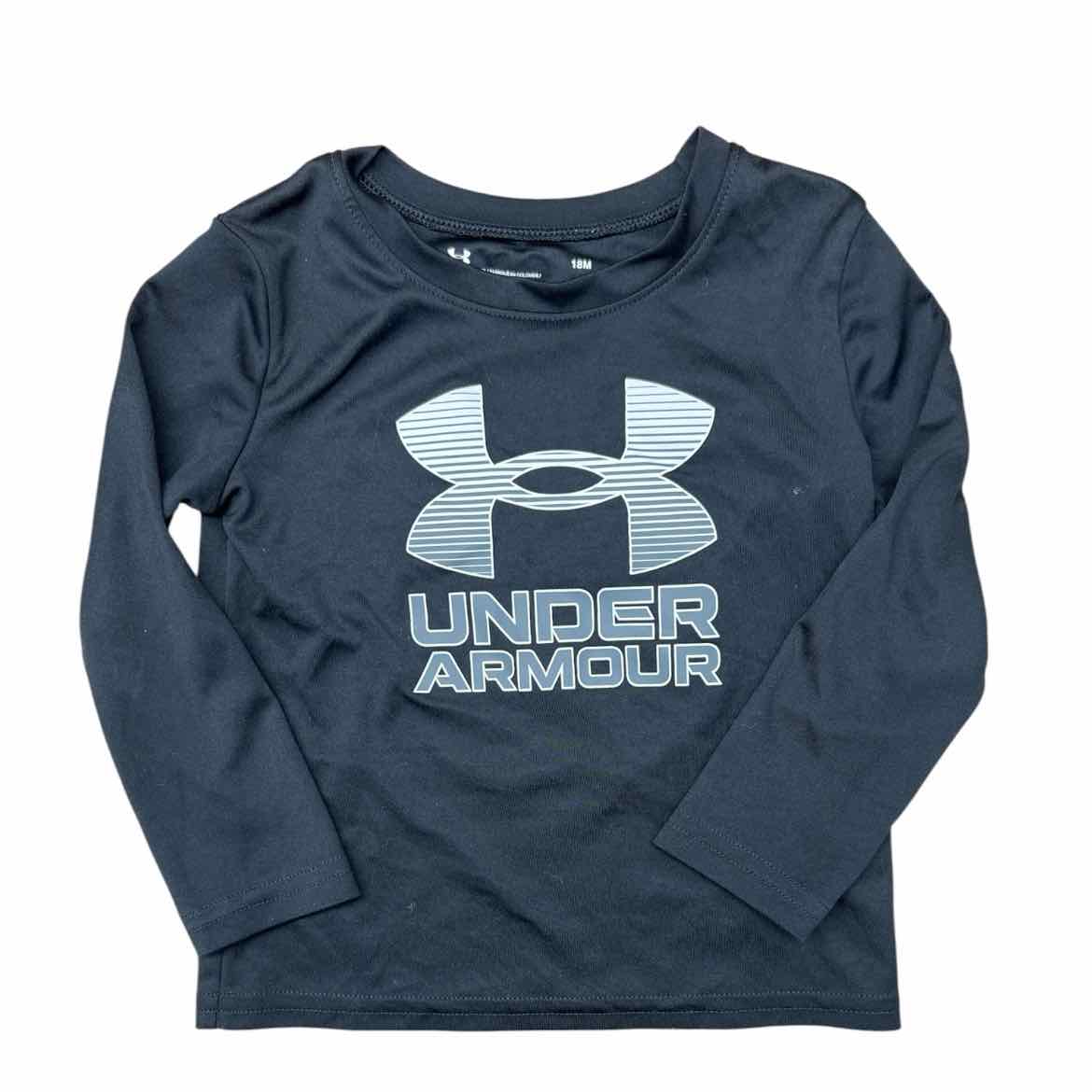 Under Armour (B) Black Infant Size 18 MO Boy's AthleticTopLS
