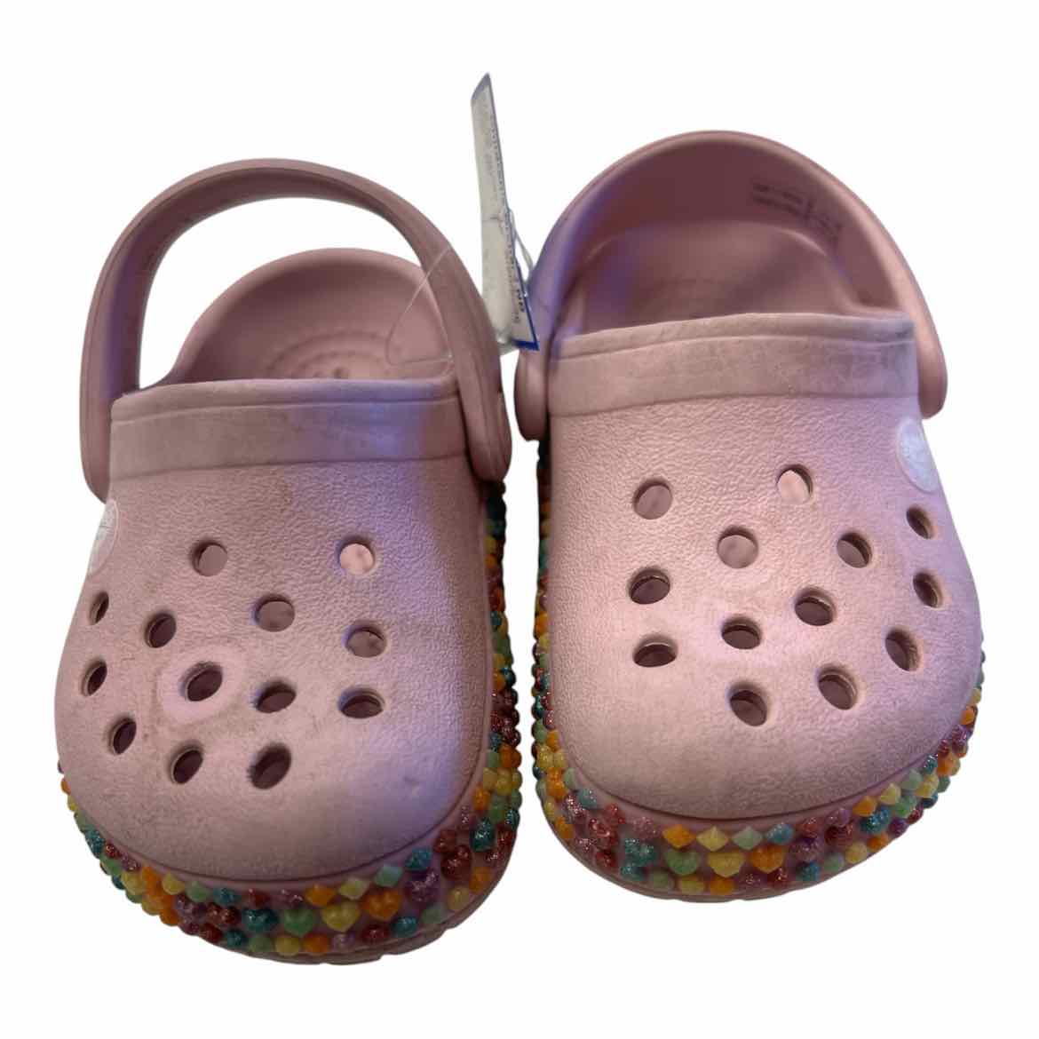 Crocs (B) Pink Infant Shoe Size 4 (Infant) Girl's Casual Shoes