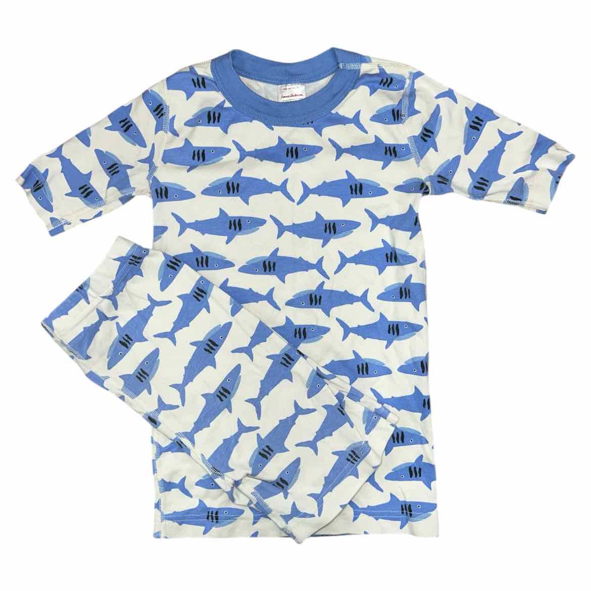 Hanna Andersson (A) White Print Youth Size 10 Boy's 2PCSleepwear