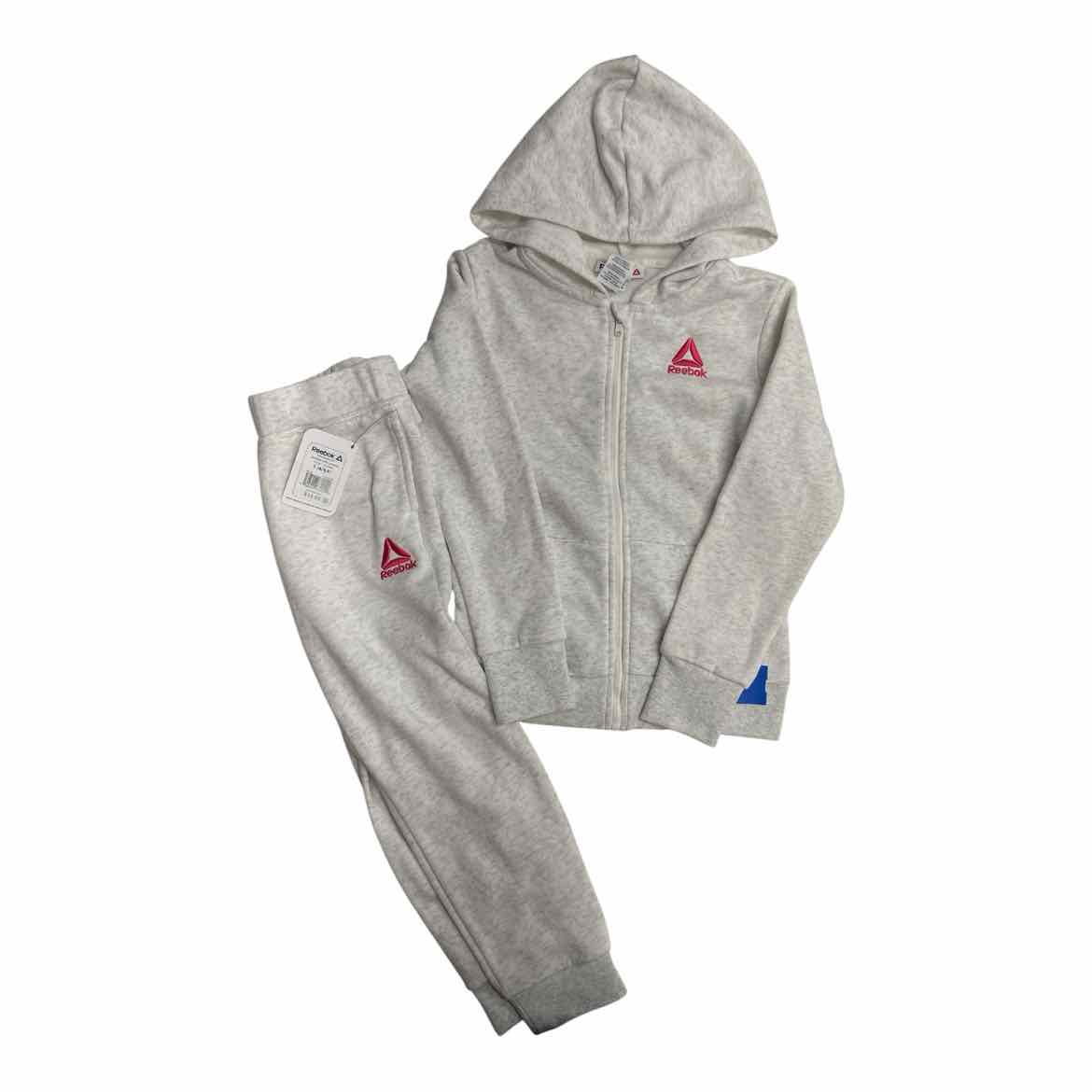Reebok (D) Grey Youth Size 6-6X Girl's 2PCCasual