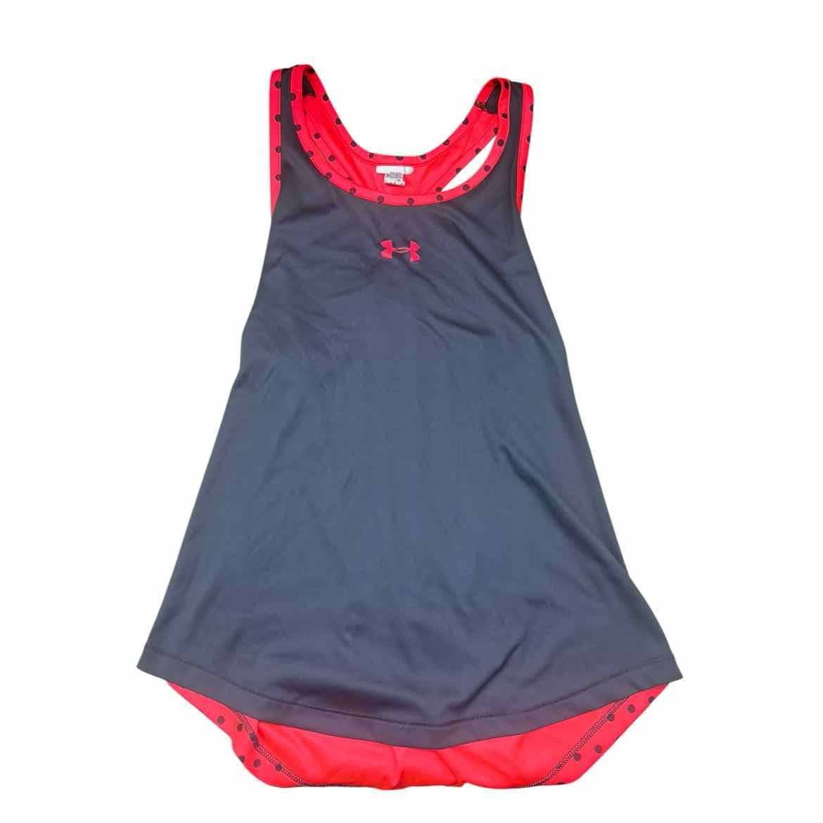 Under Armour (B) Pink Youth Size 14 Girl's AthleticTankTop