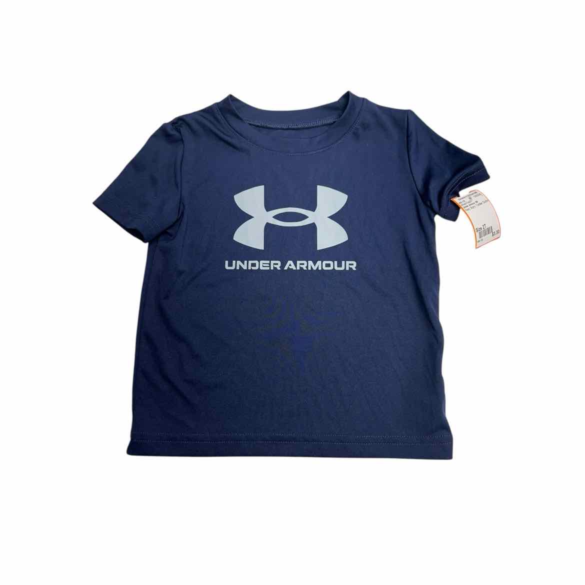 Under Armour (B) Navy Toddler Size 2T Boy's AthleticTopSS