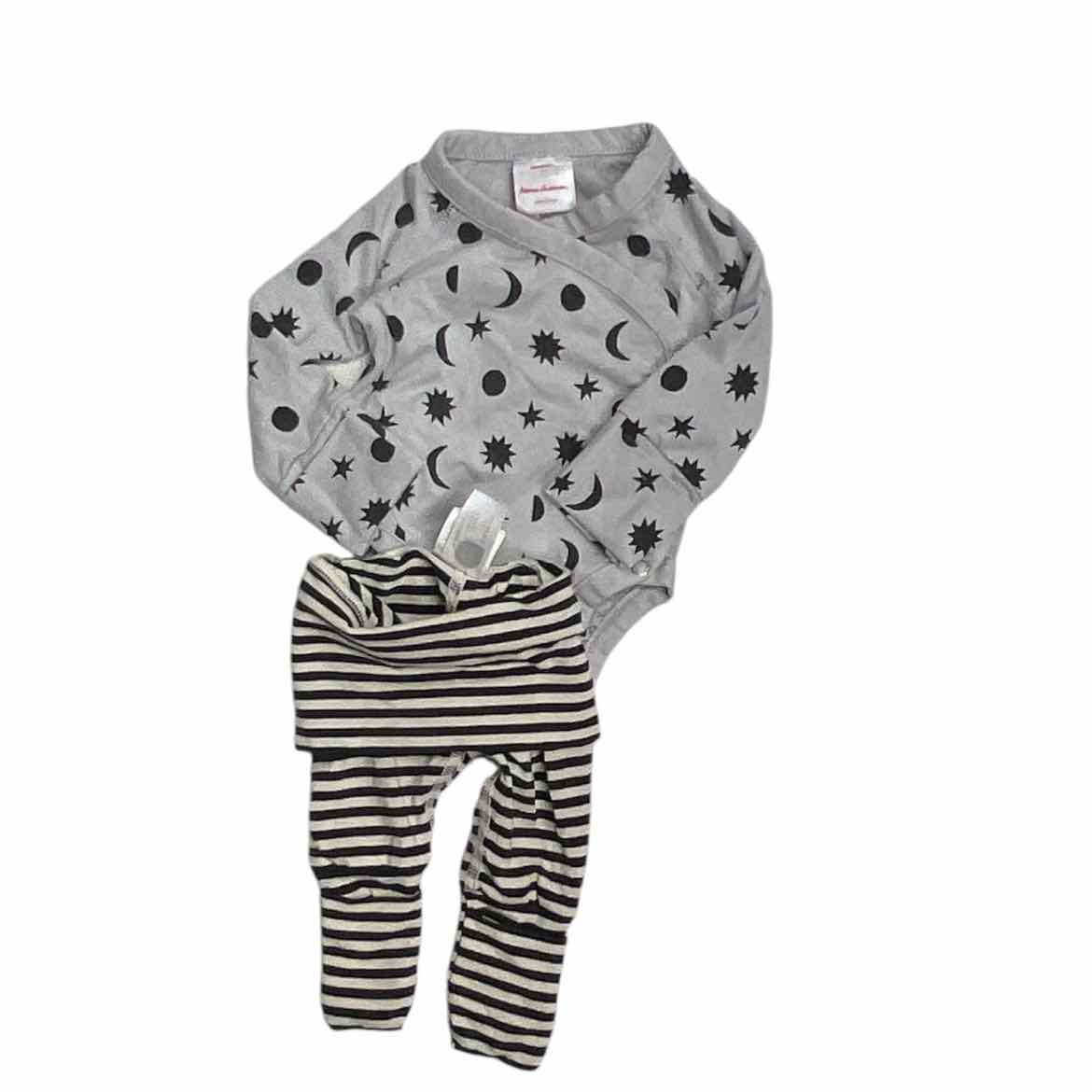 Hanna Andersson (A) Grey Infant Size NB Boy's 2PC Casual