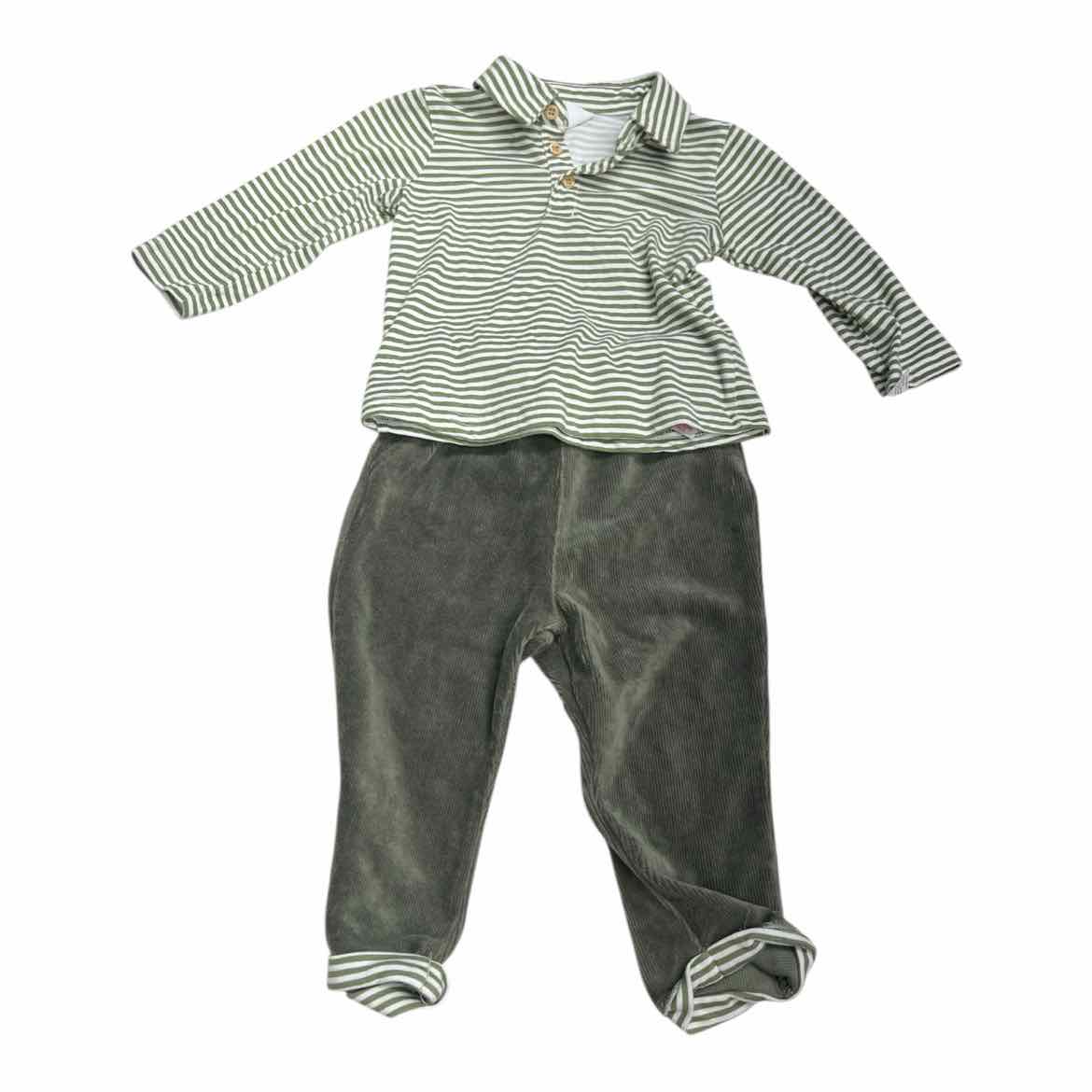 Petit Lem (B) Green Infant Size 12 MO 2PC Casual