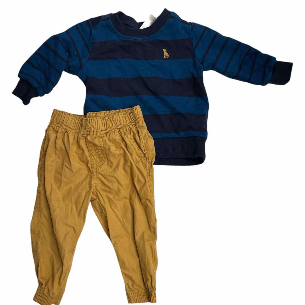 Carters (C) Blue Infant Size 9 MO Boy's 2PC Casual