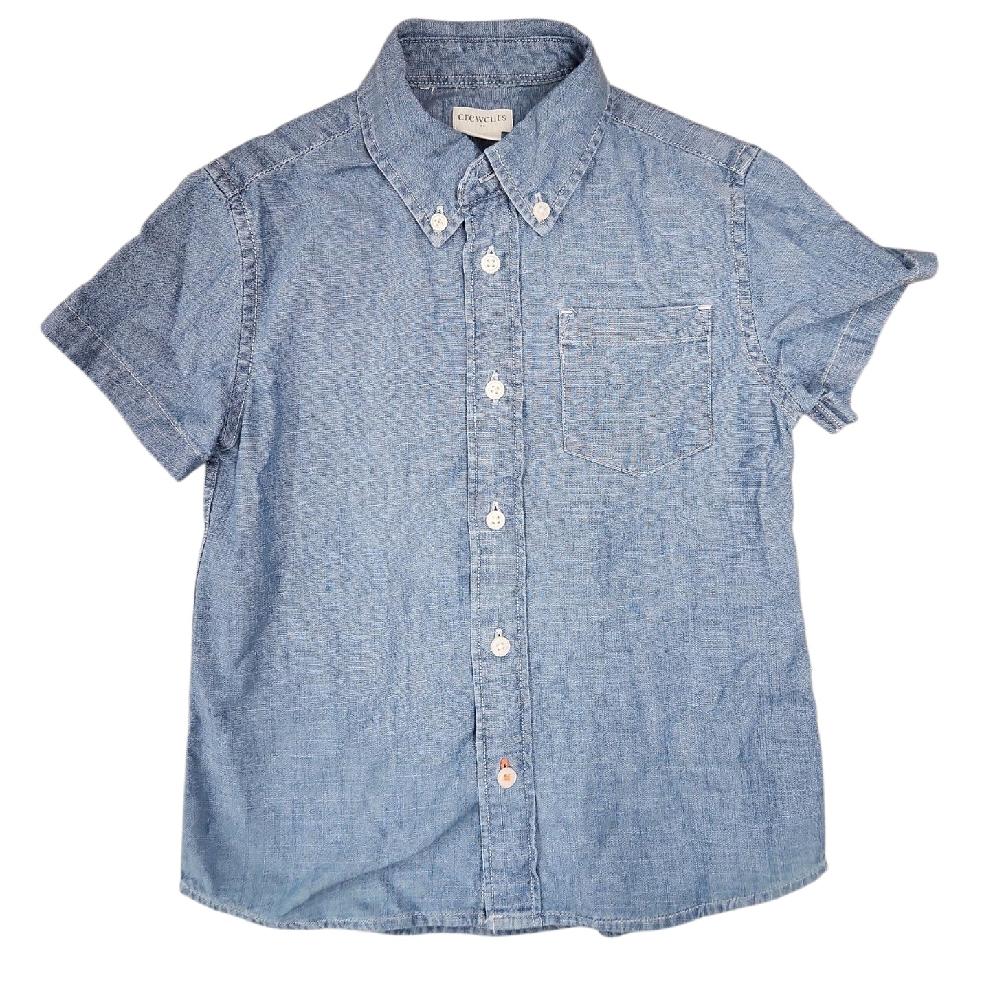 Crewcuts (B) Blue Toddler Size 4-5 Boy's ButtondownSS