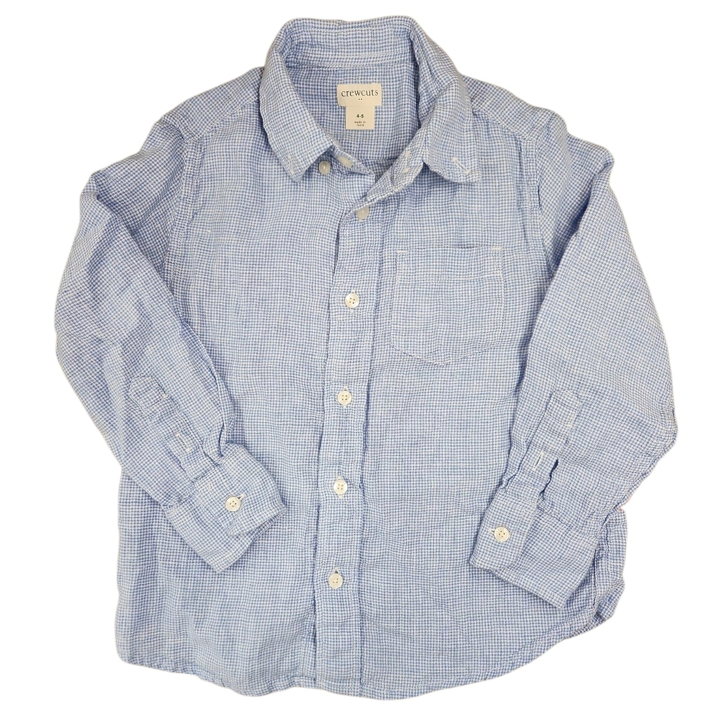 Crewcuts (B) Blue Toddler Size 4-5 ButtondownLS