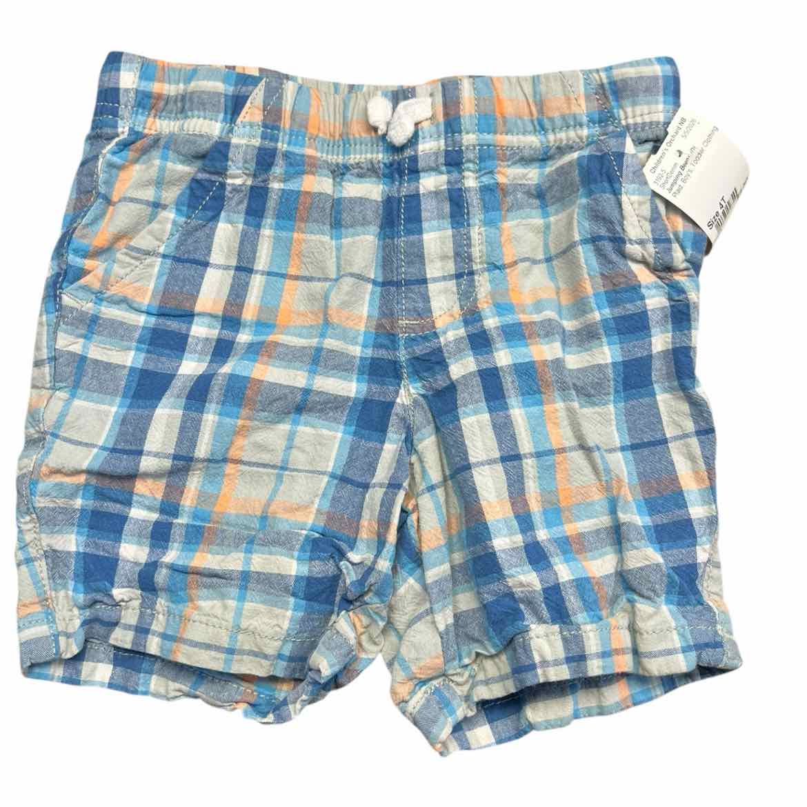 Jumping Beans (D) Plaid Toddler Size 4T Boy's ShortDenim
