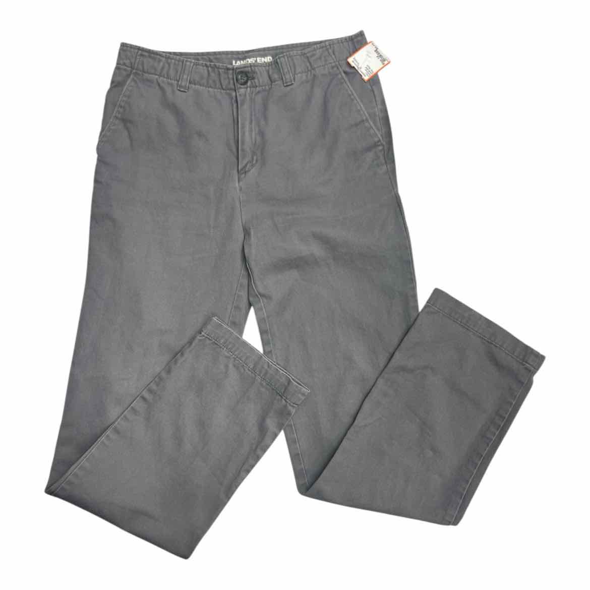 Lands End Grey Youth Size 14 Boy's PantChino