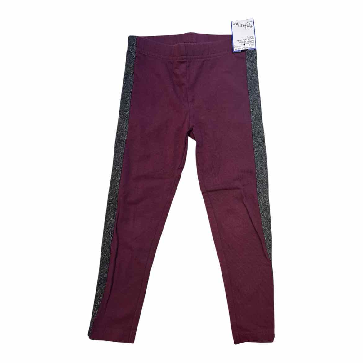 OshKosh BGosh (B) Maroon Toddler Size 5 Girl's BasicLeggings