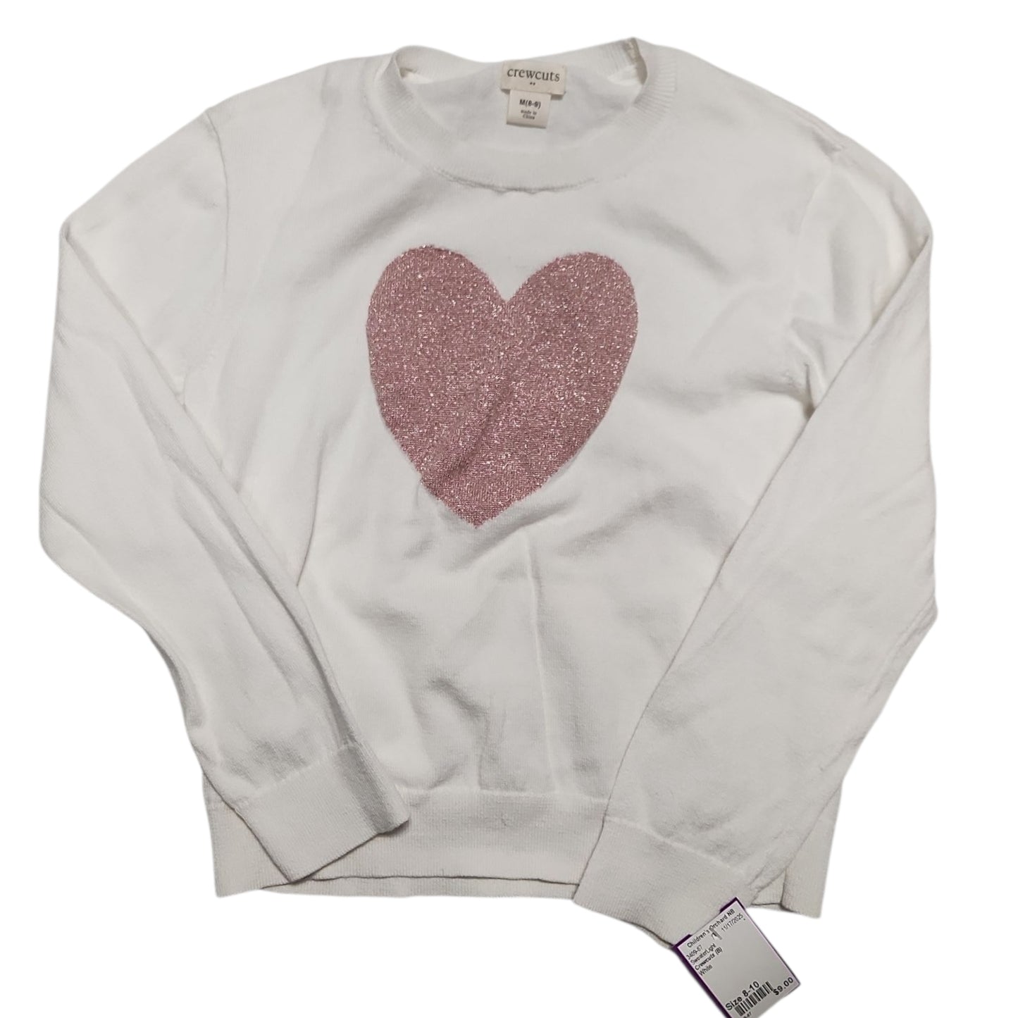 Crewcuts (B) White Youth Size 8-10 SweaterLight