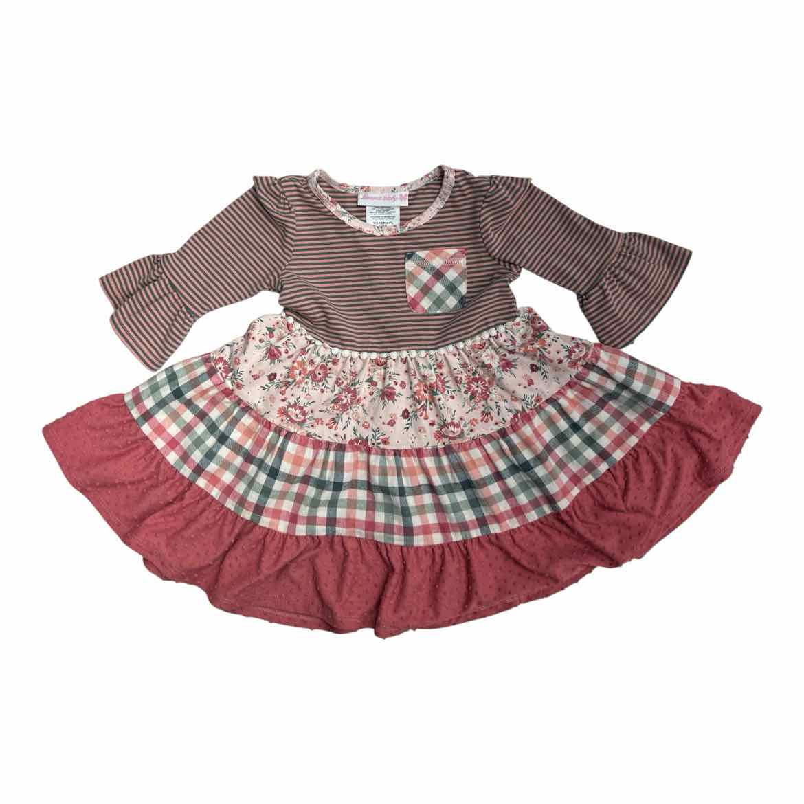 Bonnie Baby (B) Multi-Color Infant Size 18 MO Girl's CasualDress