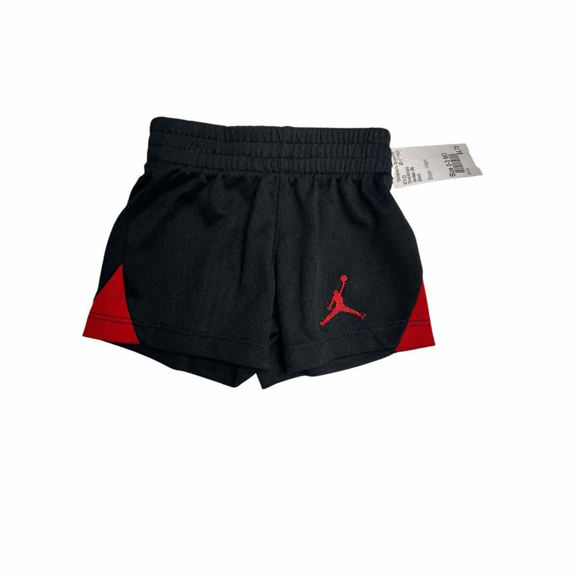 Jordan (B) Black Infant Size 0-3 MO Boy's ShortAthletic