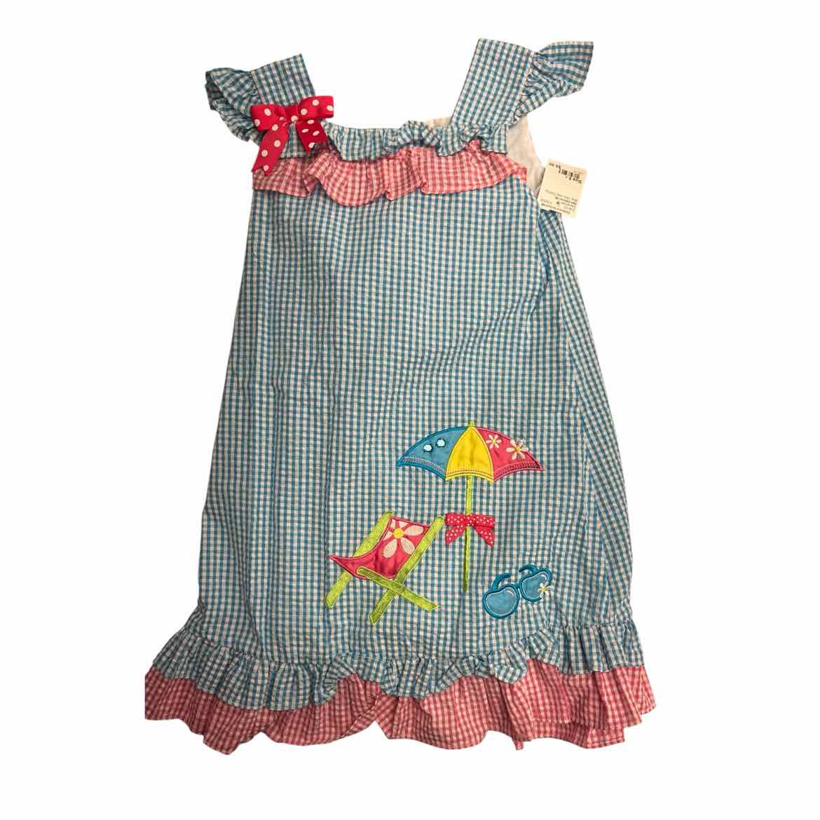 Rare Editions (B) Blue Youth Size 6 Girl's CasualDress