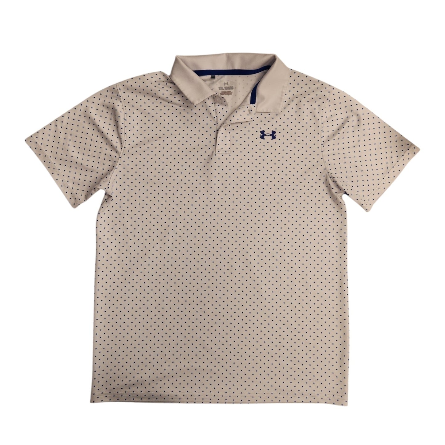 Under Armour (B) White Youth Size 18-20 Boy's Polo