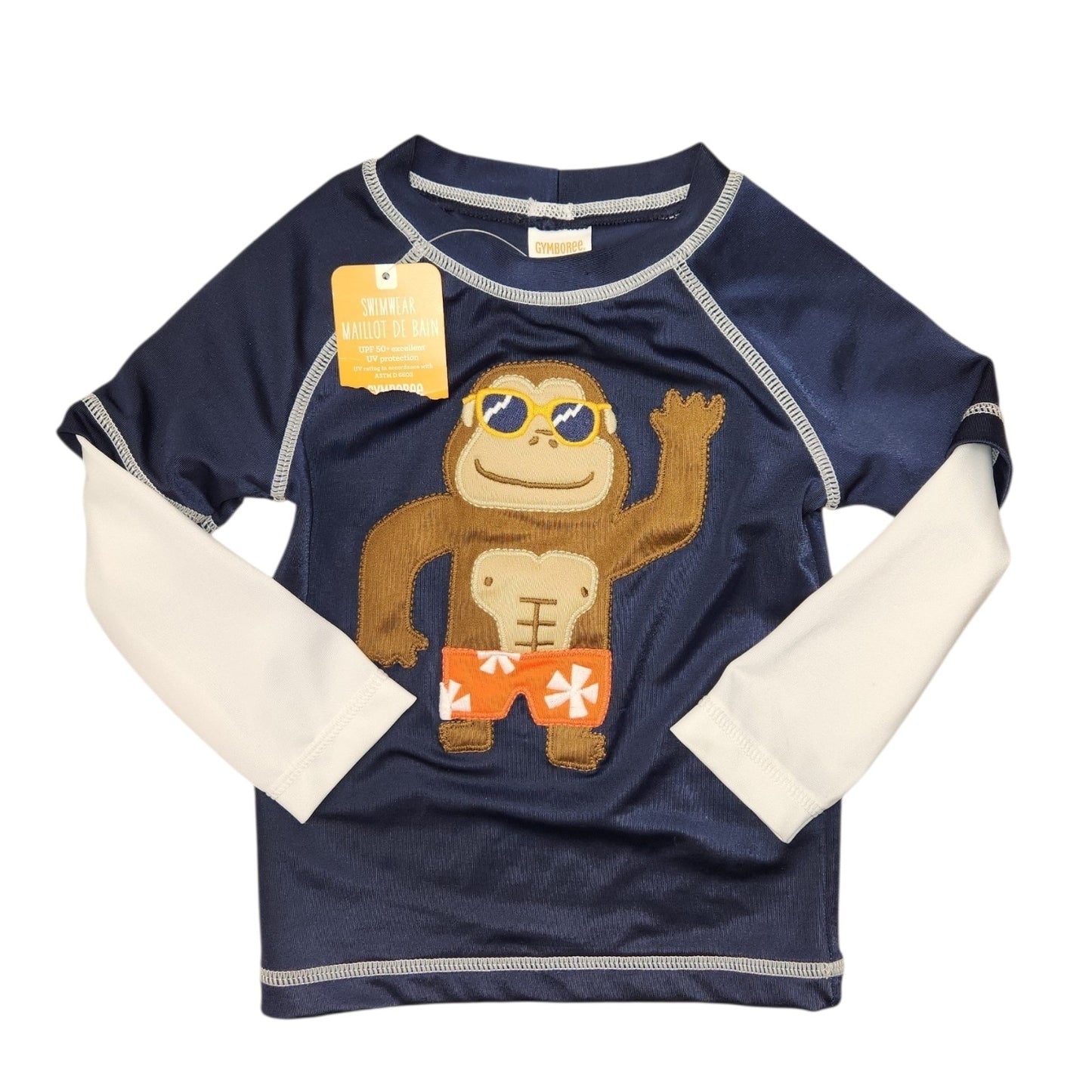Gymboree (C) Navy Infant Size 18-24 MO Boy's SwimTop