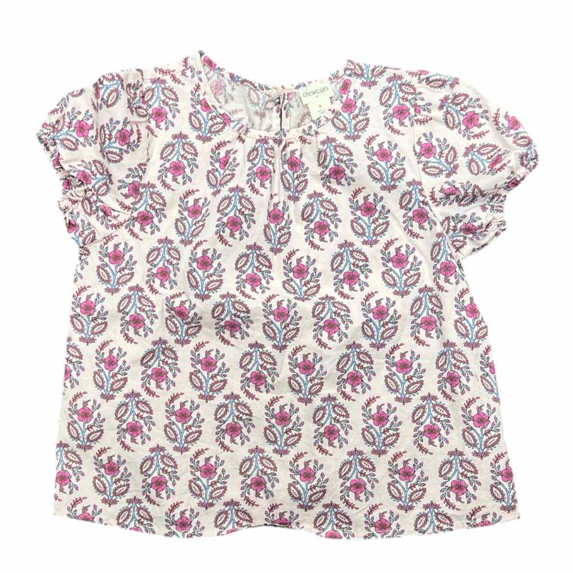 Crewcuts (B) Purple Print Youth Size 8 Girl's SSTop