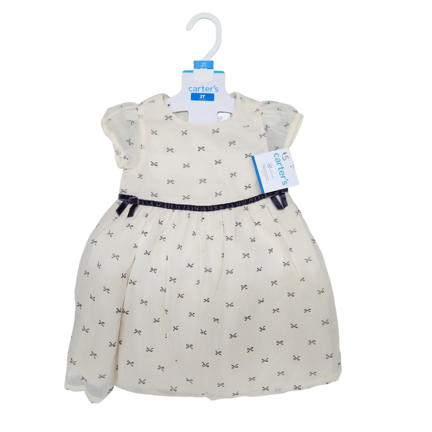 Carters (C) Beige Toddler Size 2T Girl's PartyDress