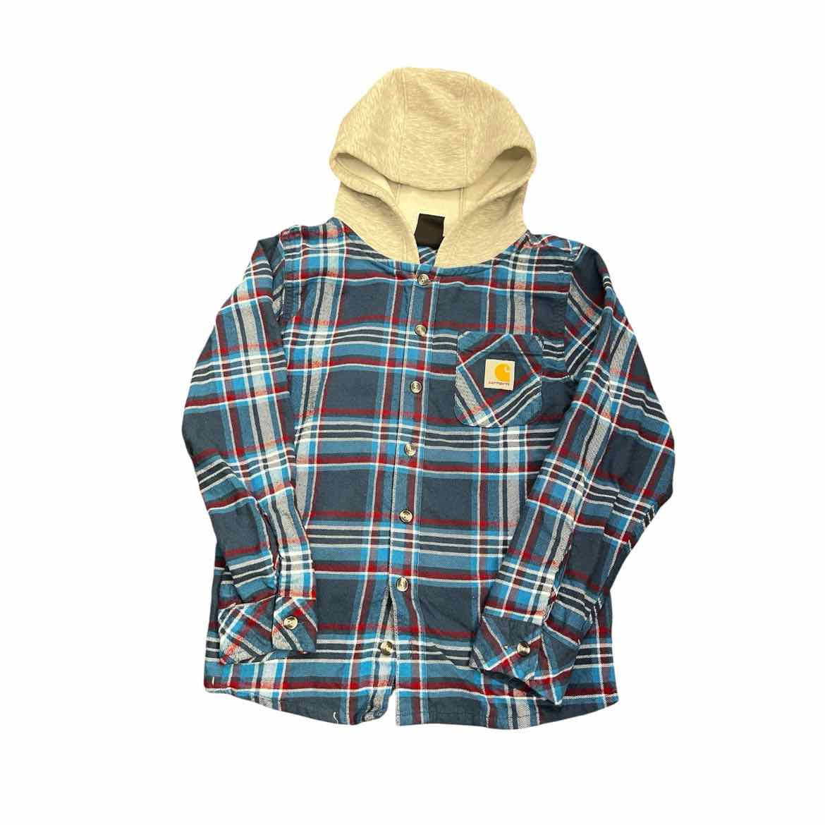 Carhartt (A) Blue Youth Size 8-10 Boy's ButtondownLS