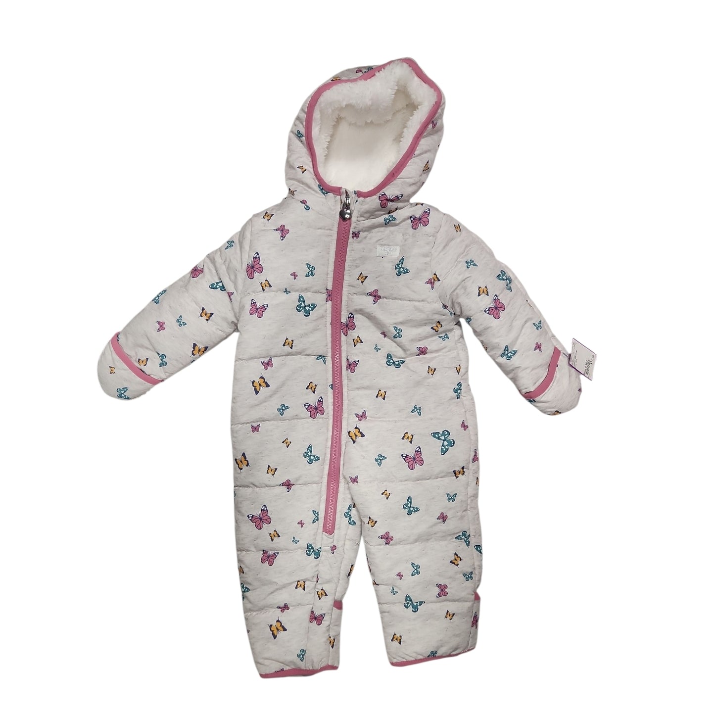 OshKosh BGosh (B) Grey Infant Size 6 MO 1PC Snowsuit