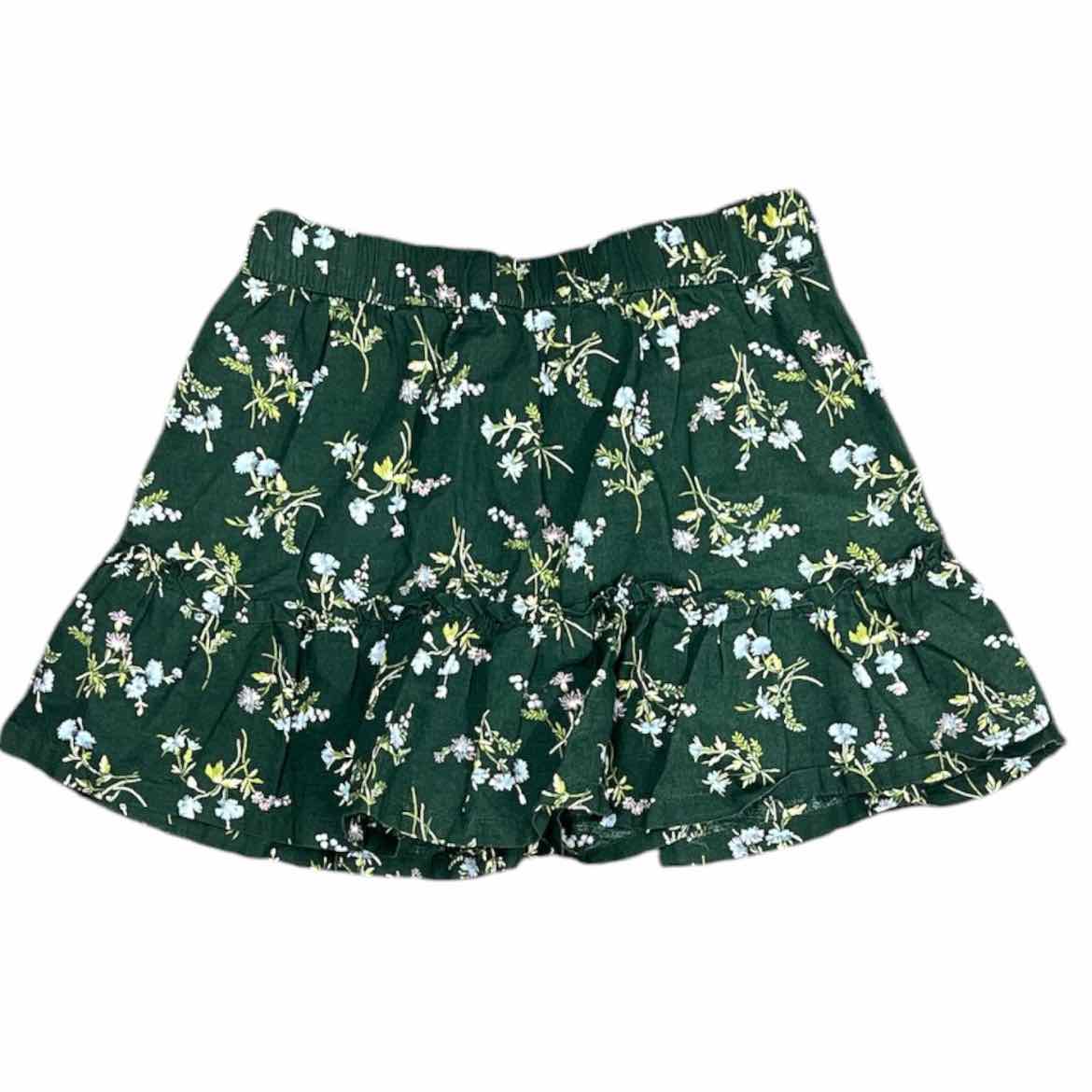 Gap (B) Green Print Youth Size 8 Girl's SkirtCasual