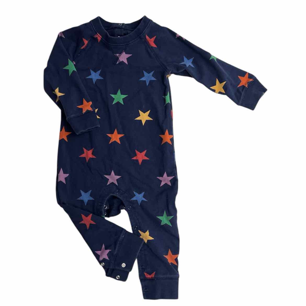 Primary (C) Navy Print Infant Size 12-18 MO Girl's 1PC Casual