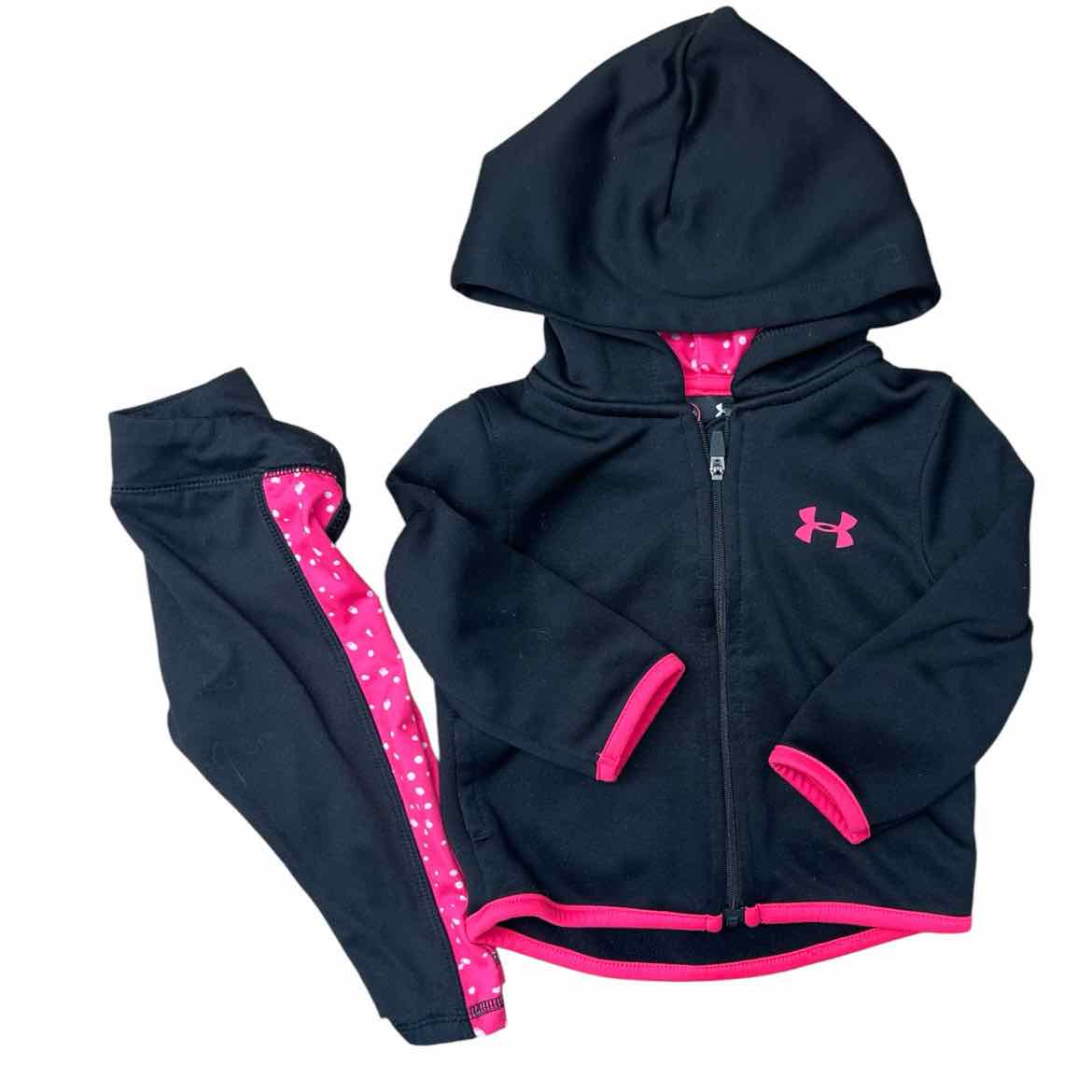 Under Armour (B) Black Infant Size 12 MO Girl's 2PC Casual