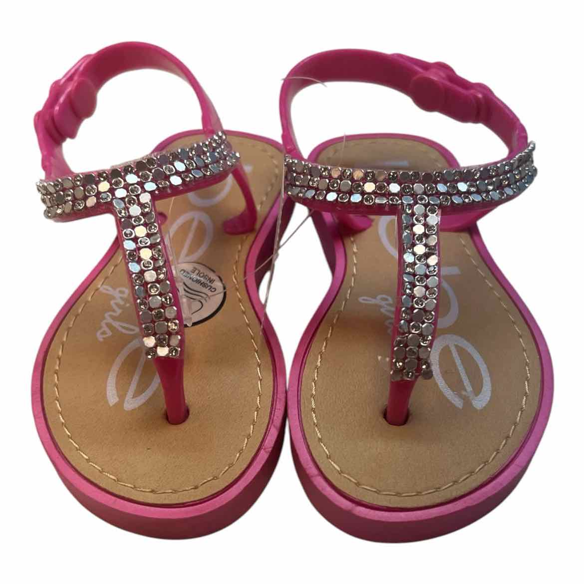 Bebe (B) Pink Toddler Shoe Size 7-8 (Toddler) Girl's Flip Flops