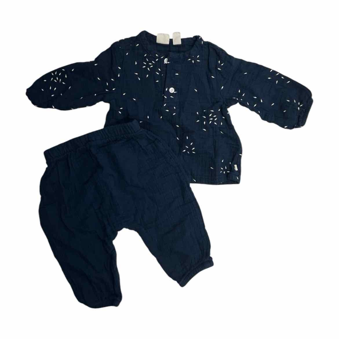 Gap (B) Navy Infant Size 3-6 MO Girl's 2PC Casual