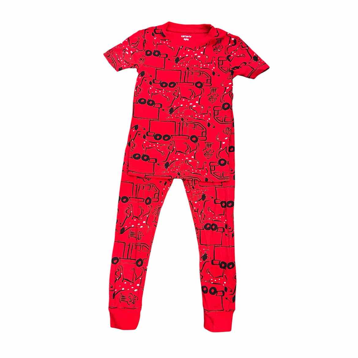 Carters (C) Red Toddler Size 4T Boy's 2PCSleepwear