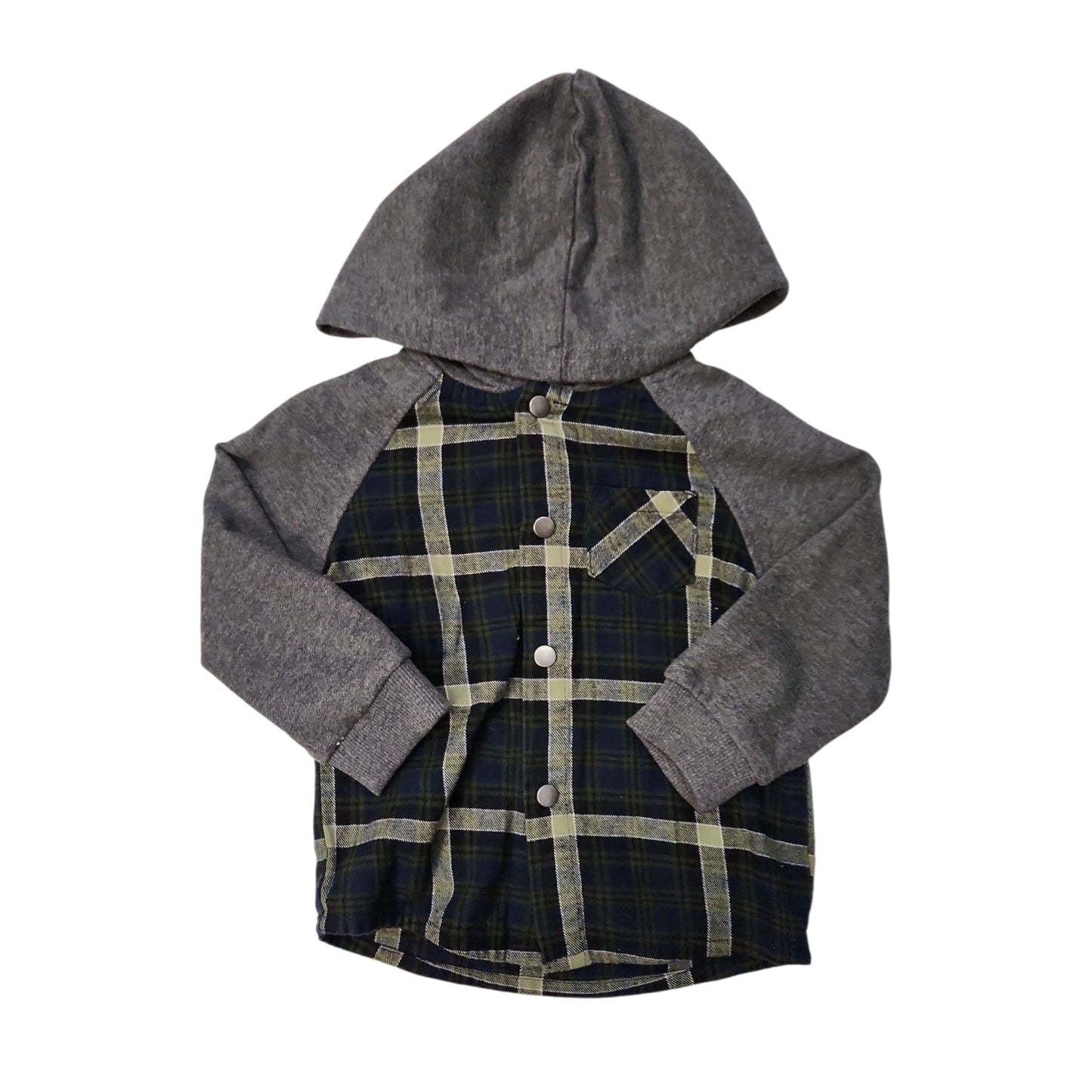 Andy & Evan (B) Plaid Infant Size 18-24 MO ButtondownLS