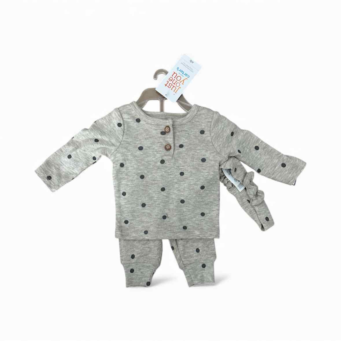 Carters (C) Tan Infant Size NB 2PC Casual