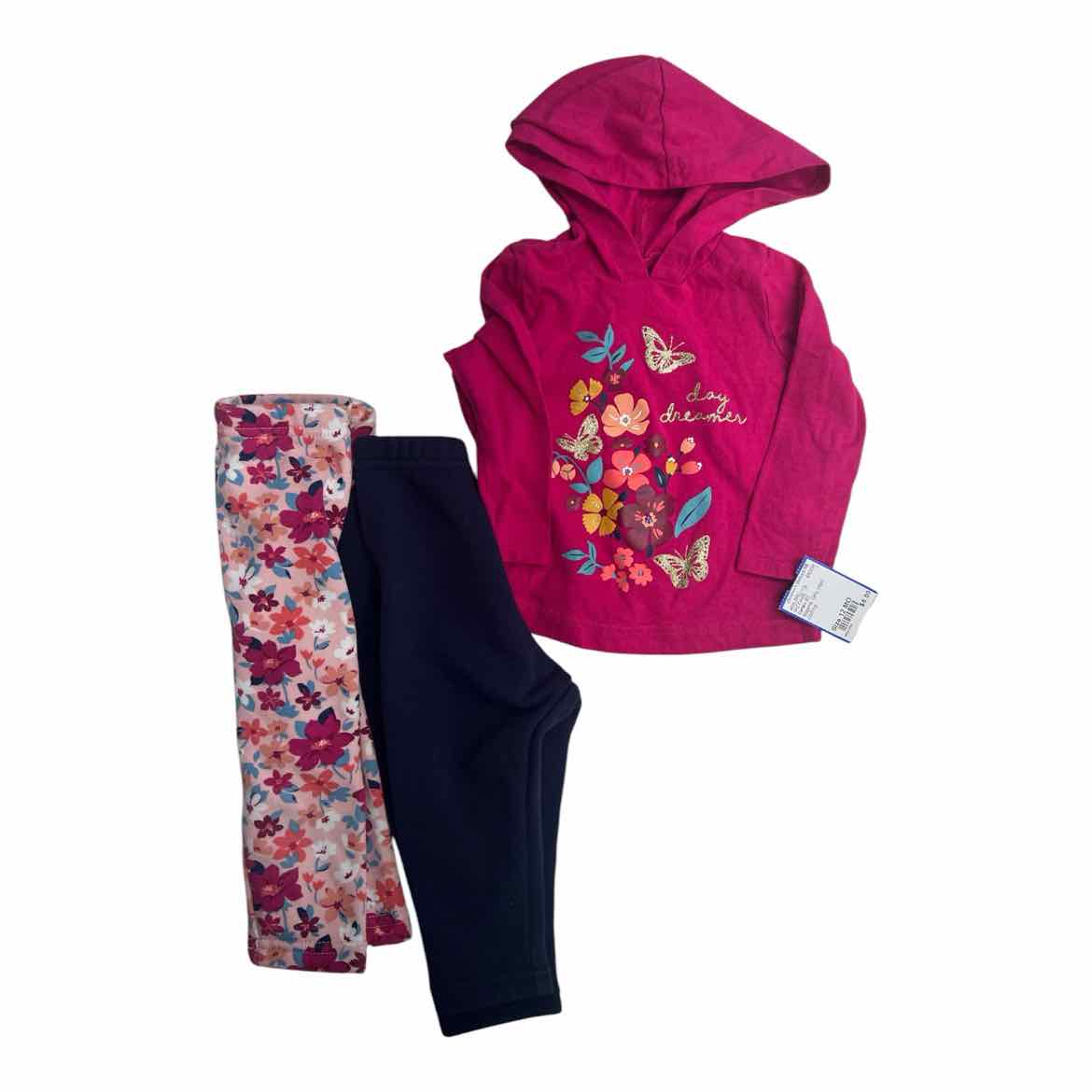 Carters (C) Magenta Infant Size 12 MO Girl's 3PC Casual