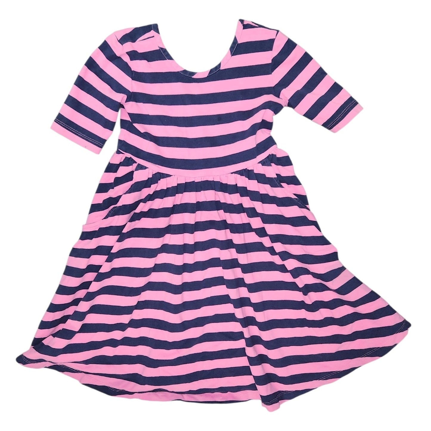 Hanna Andersson (A) Stripe Youth Size 6-7 Girl's CasualDress