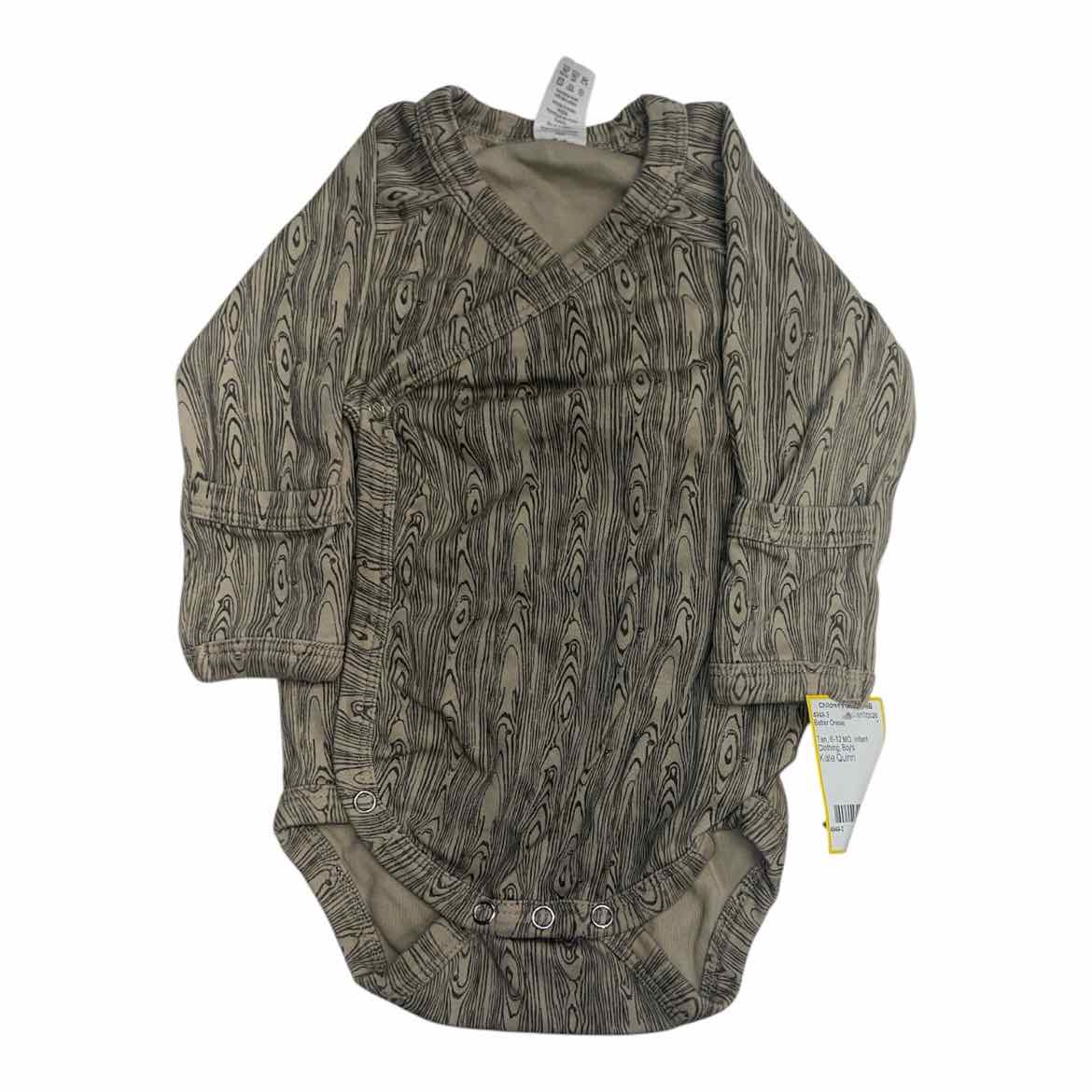 Tan 6-12 MO Boy's Better Onesie