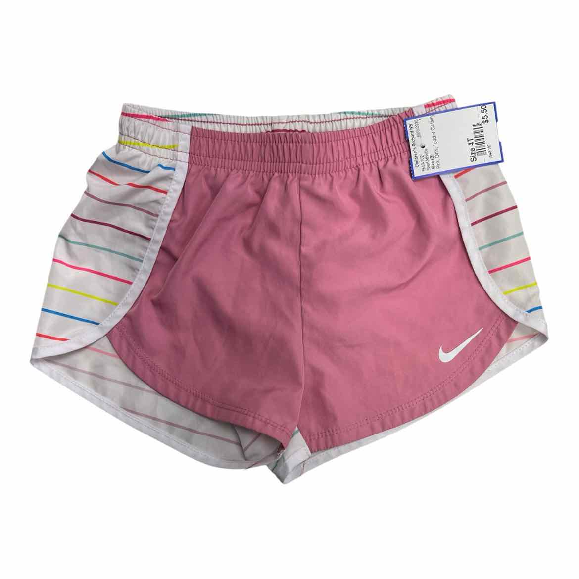 Nike (B) Pink Toddler Size 4T Girl's ShortAthletic