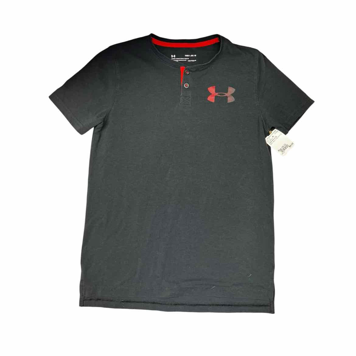Under Armour (B) Black Youth Size 10-11 Boy's SSTopBasic