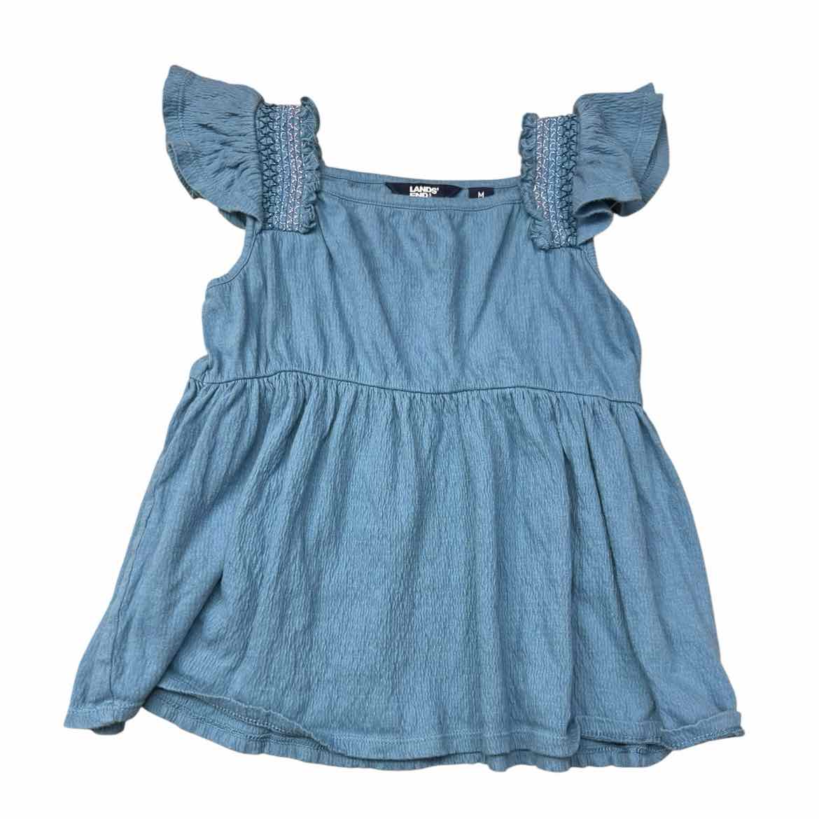 Lands End Blue Youth Size 8 SSTop