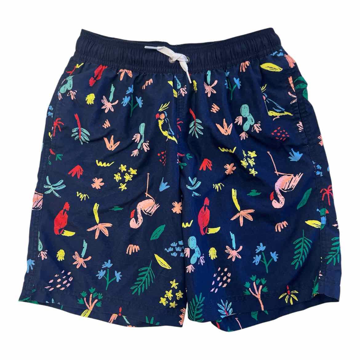 Hanna Andersson (A) Navy Print Youth Size 14-16 Boy's SwimTrunks