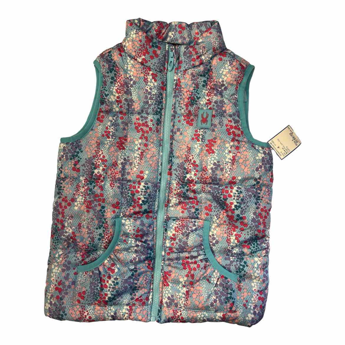 Spyder (A) Purple Print Youth Size 6 Girl's Vest